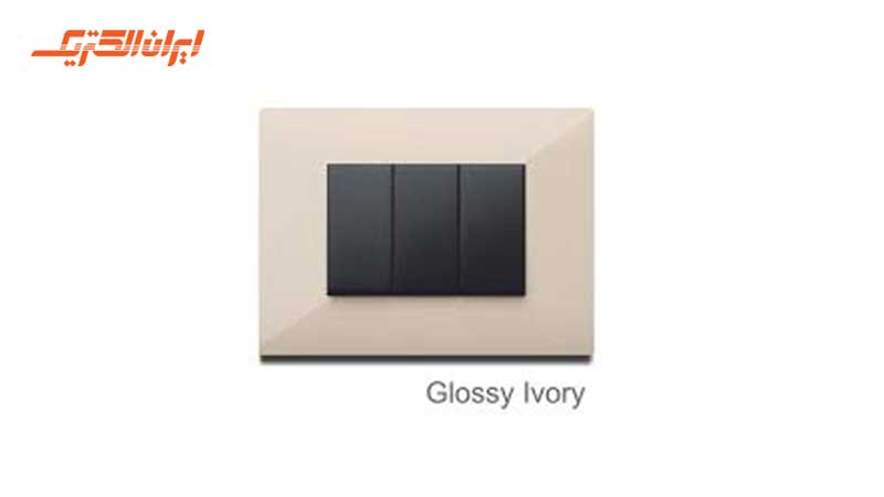 کلید برق glossy ivory
