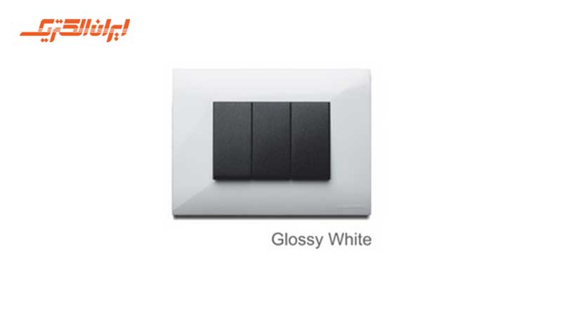 کلید برق glossy white