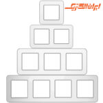 قاب ارس نقره ای زه سفید