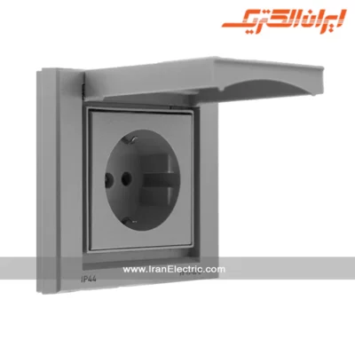 پریز برق ارتدار برلیان نقره IP44